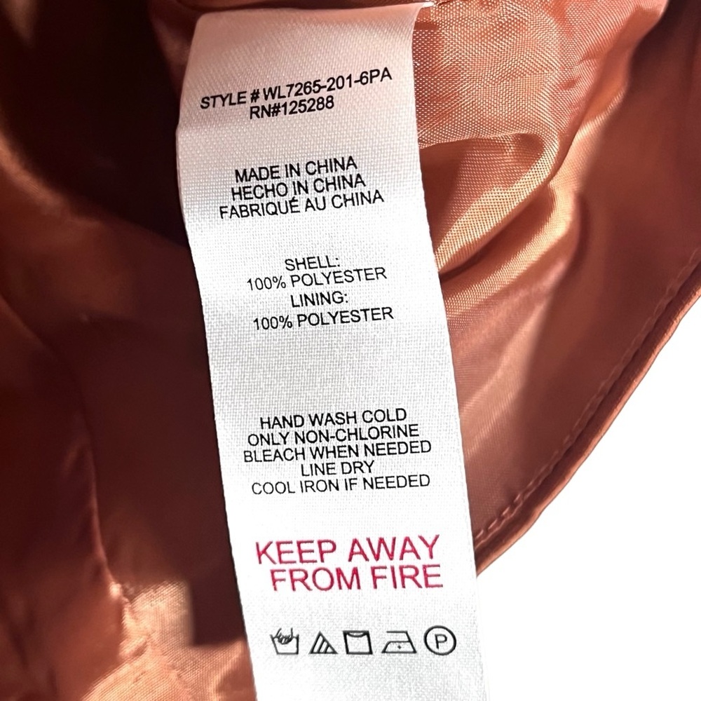 Nwot Jason Wu Rust/Burnt Orange Button Down V Nec… - image 6